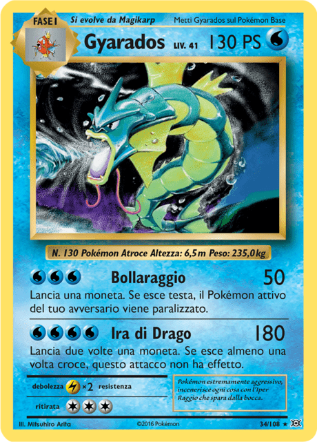 034-108 Gyarados Holo EVO Evoluzioni ITA PL