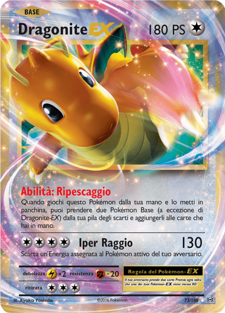072-108 Dragonite EX EVO Evoluzioni ITA GOOD