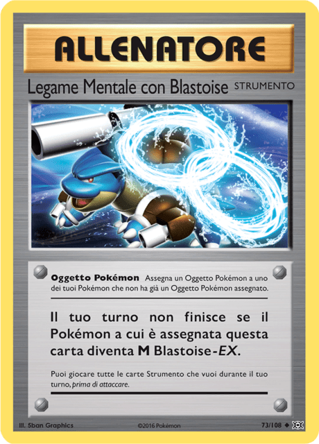 073-108 Legame Mentale Con Blastoise Non Comune Reverse EVO Evoluzioni ITA EX