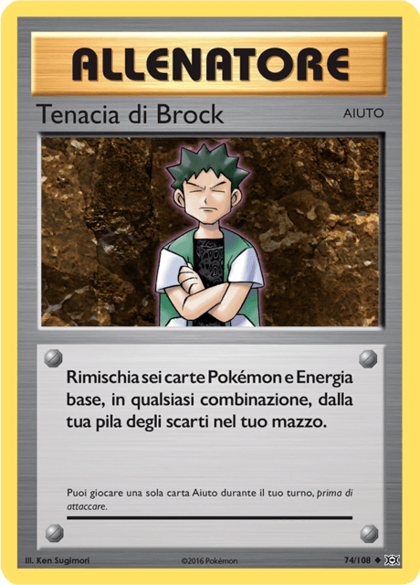 074-108 Tenacia Di Brock Non Comune Reverse EVO Evoluzioni ITA EX