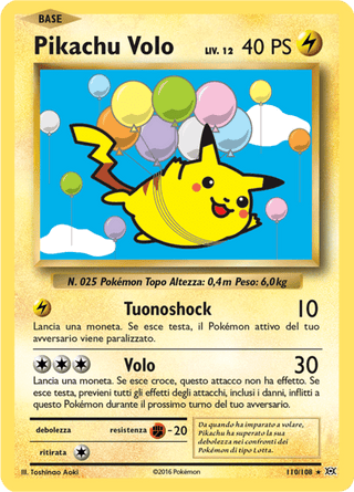 110-108 Flying Pikachu EVO Evoluzioni ITA EXCELLENT