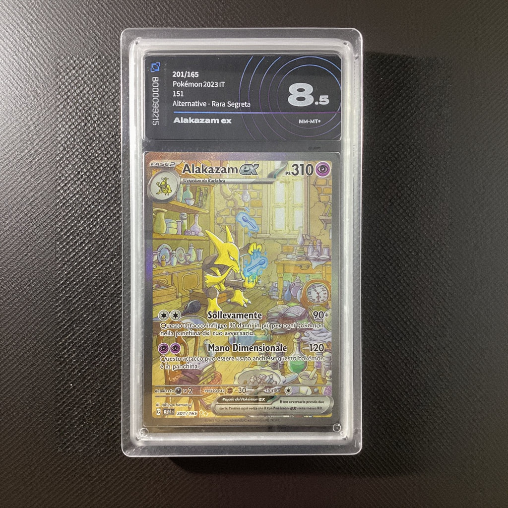 Pokémon Alakazam Ex - 151 - MEW 201-165 AiGrading 8.5 NM-MT+ B000099215 ITA