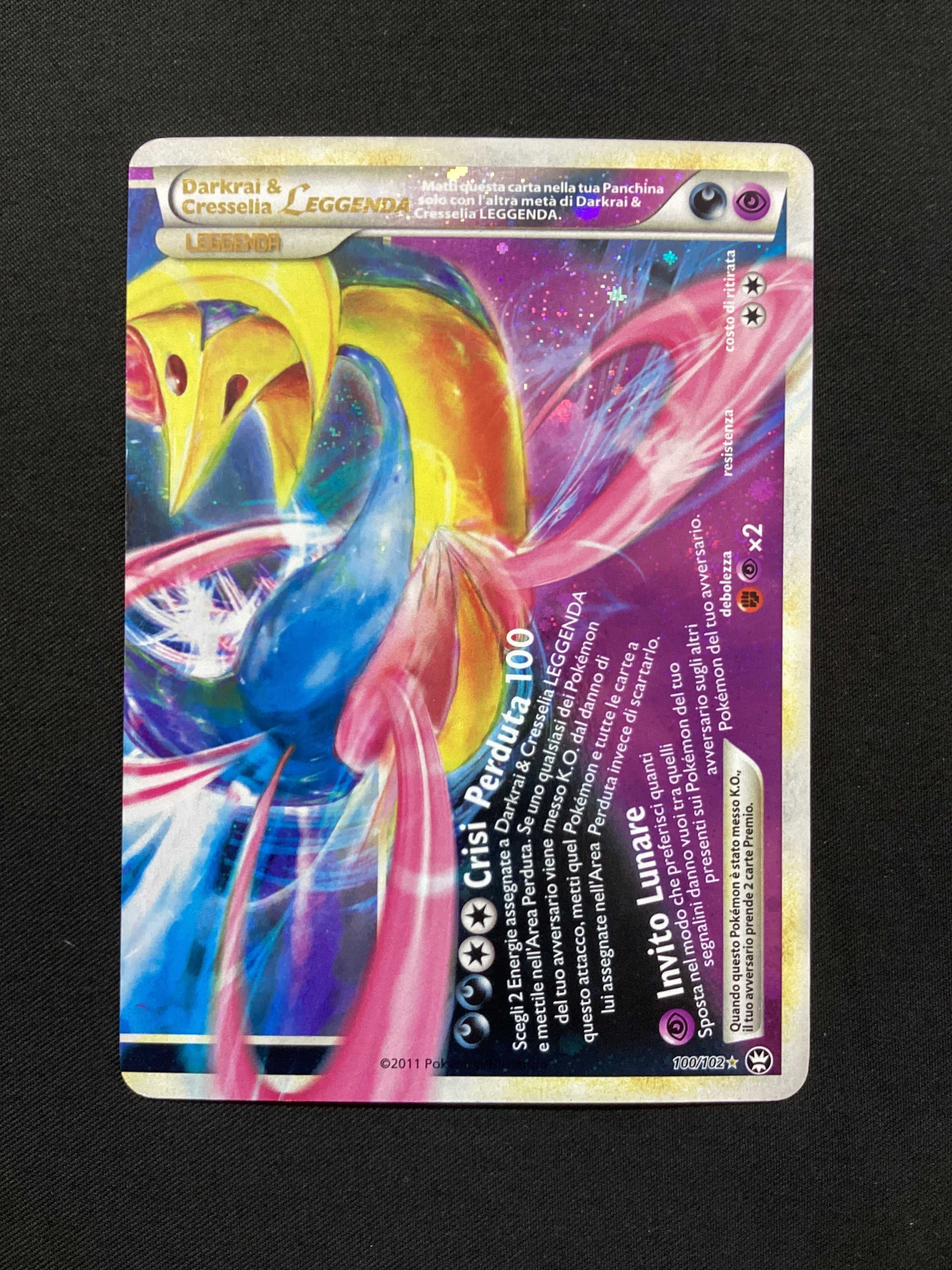 100-102 Darkrai & Cresselia LEGGENDA TM Battaglie Trionfali ITA GOOD