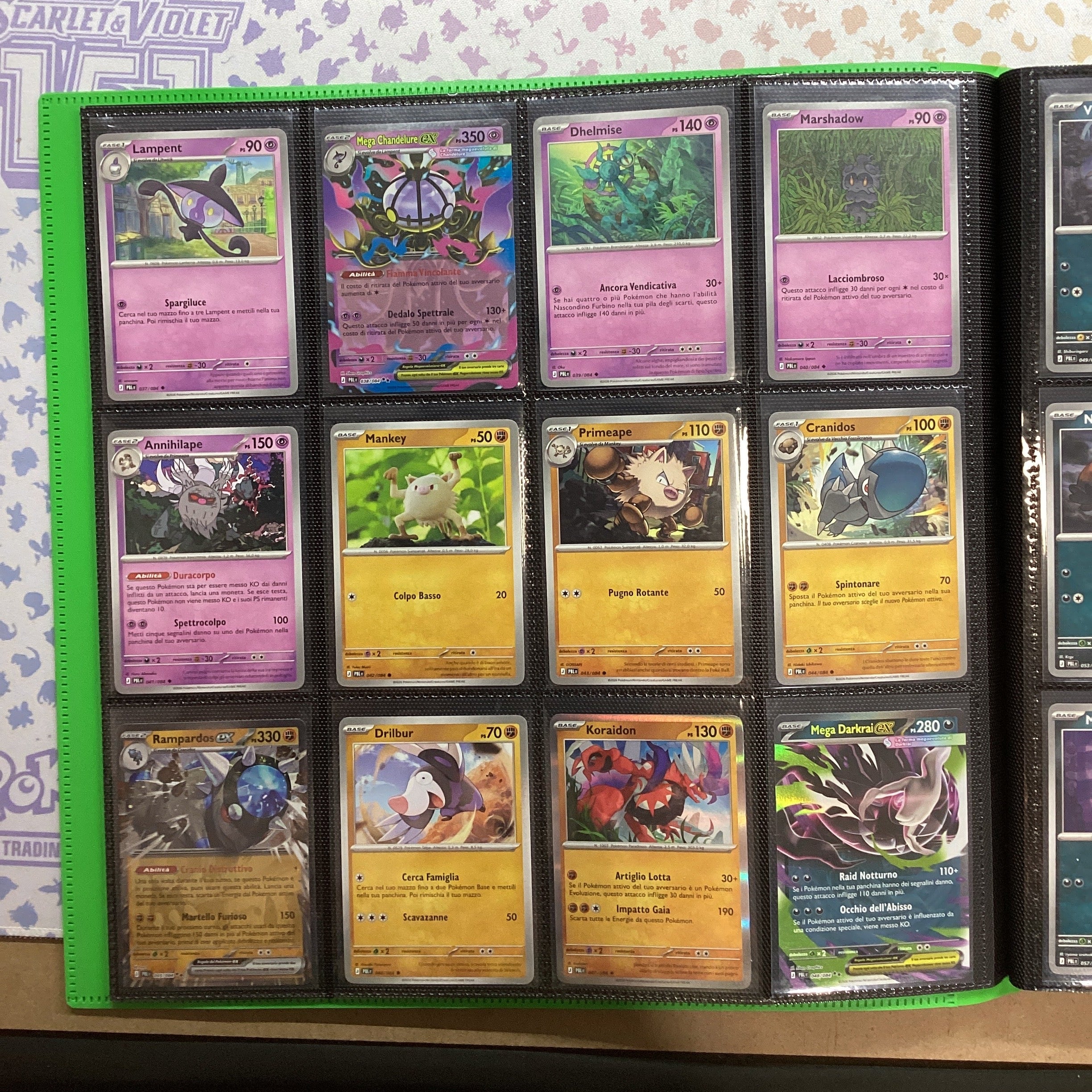 Masterset in serie Buio Pesto - Pokemon Set Regular (Holo-Non Holo-ex) 84 Carte ITA NM + Album