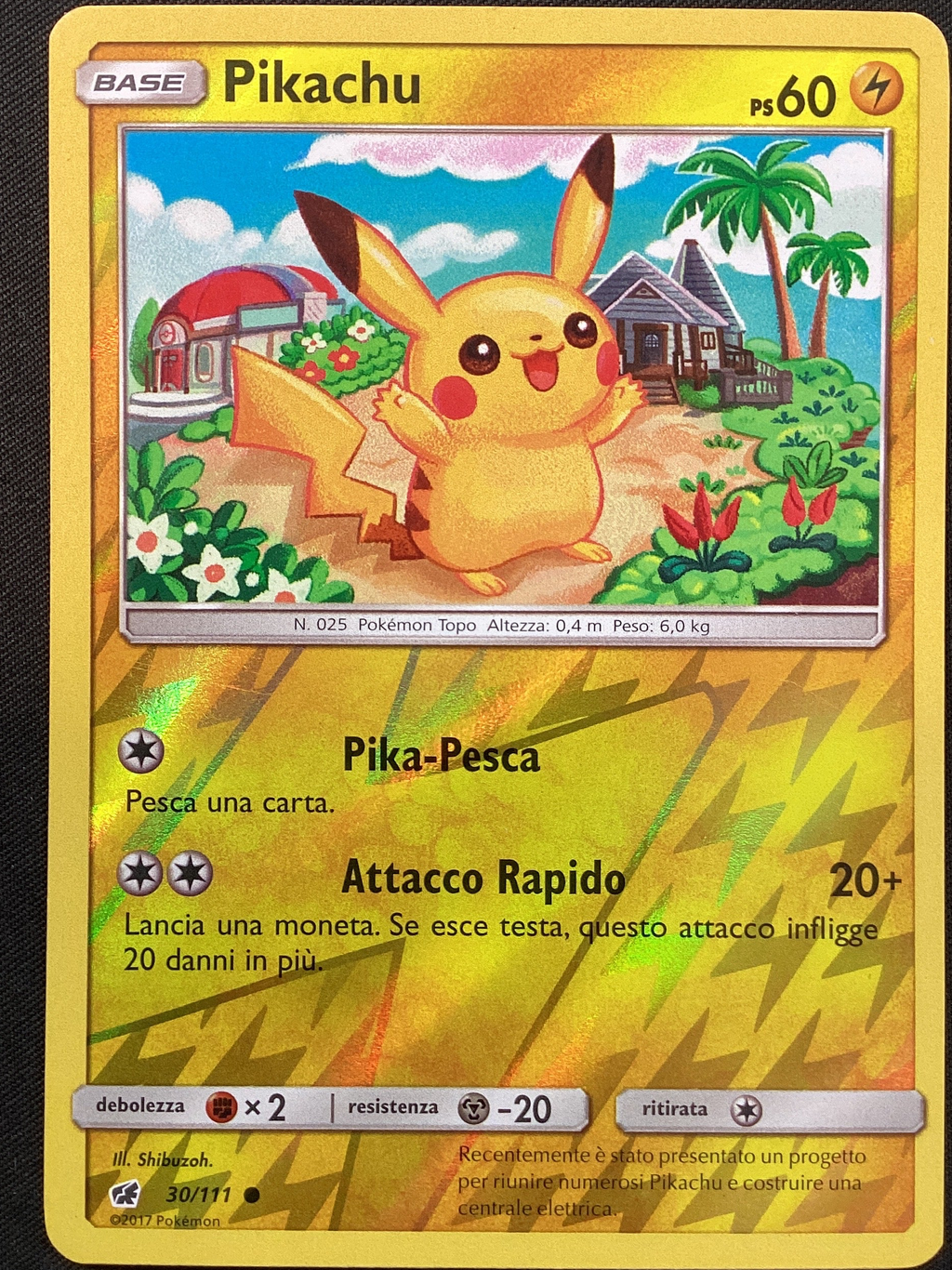 30-111 Pikachu Reverse CIN Invasione Scarlatta ITA EXCELLENT