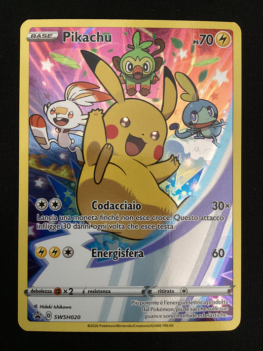 Promo SWSH020 Pikachu Full Art Promo Spada e Scudo ITA NM