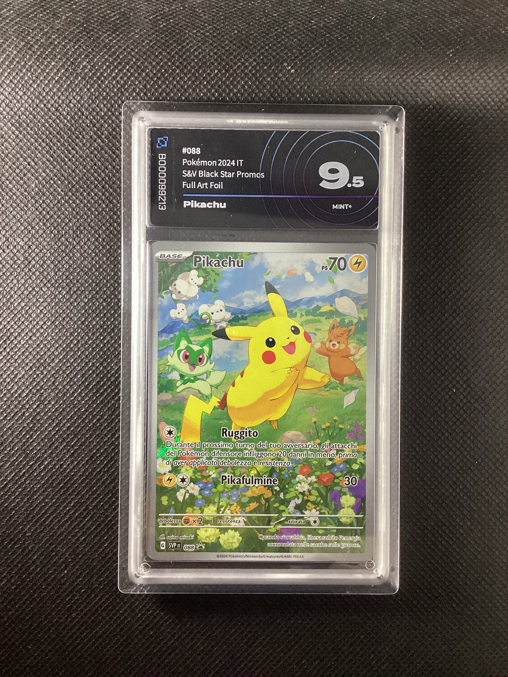 Pokémon Pikachu Illustrazione Rara SVP 088 AIGrading 9.5 MINT+ B000099213 (ITA)