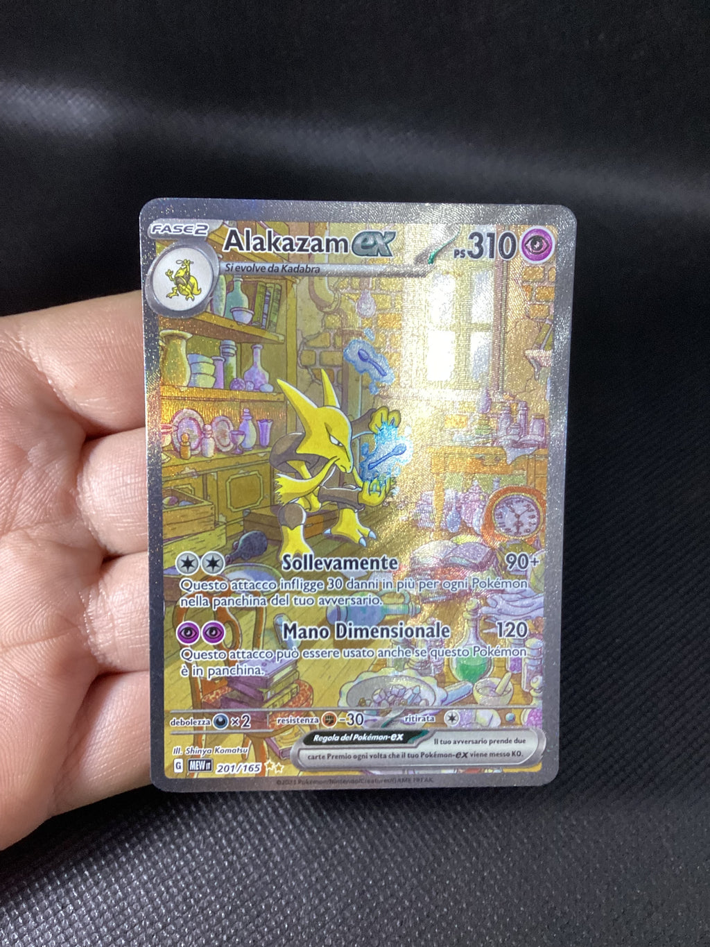 201-165 Alakazam ex Alternative Art MEW 151  ITA NM
