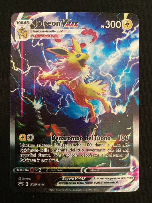 Promo SWSH184 Jolteon VMAX Alternative Art Promo Spada e Scudo ITA NM
