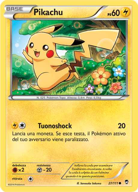 27-111 Pikachu FFI Colpi Furiosi ITA EXCELLENT