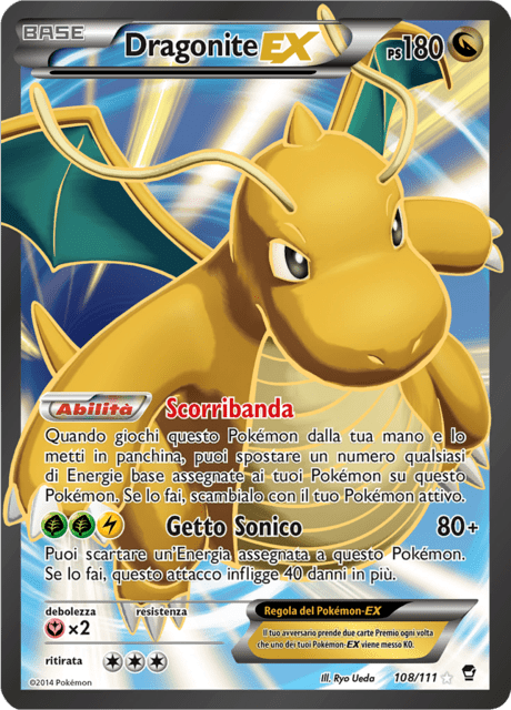 108-111 Dragonite EX Full Art FFI Colpi Furiosi ITA EXCELLENT