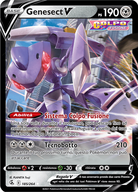 185-264 Genesect V FST Colpo Fusione ITA NM
