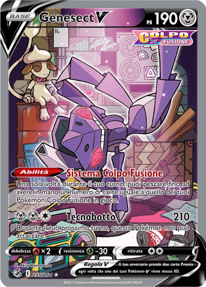 255-264 Genesect V Alternative Art FST Colpo Fusione  ITA NM