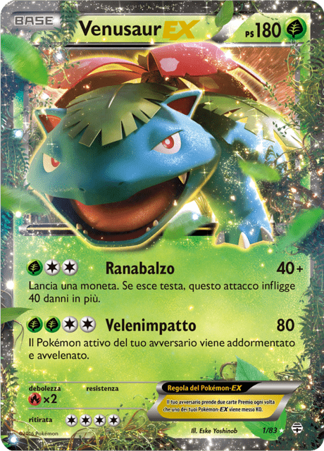 01-83 Venusaur-EX GEN Generazioni ITA NM