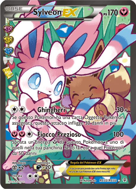 RC32-RC32 Sylveon EX Full Art Radiant GEN Generazioni ITA EXCELLENT