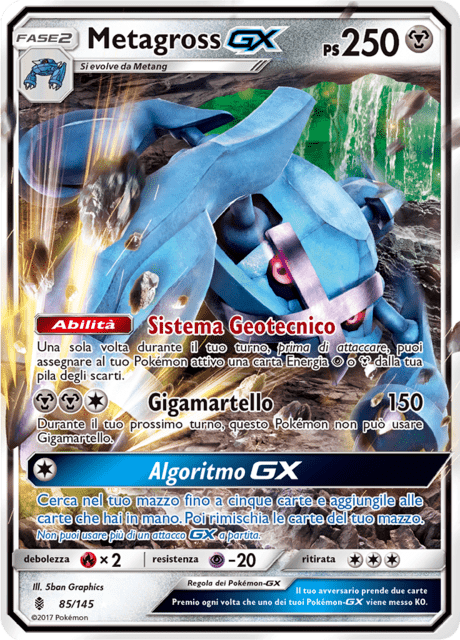 085-145 Metagross GX GRI Guardiani Nascenti ITA EXCELLENT