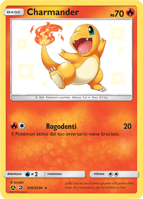 SV06-SV94 Charmander Rara Shiny HIF Destino Sfuggente ITA NM