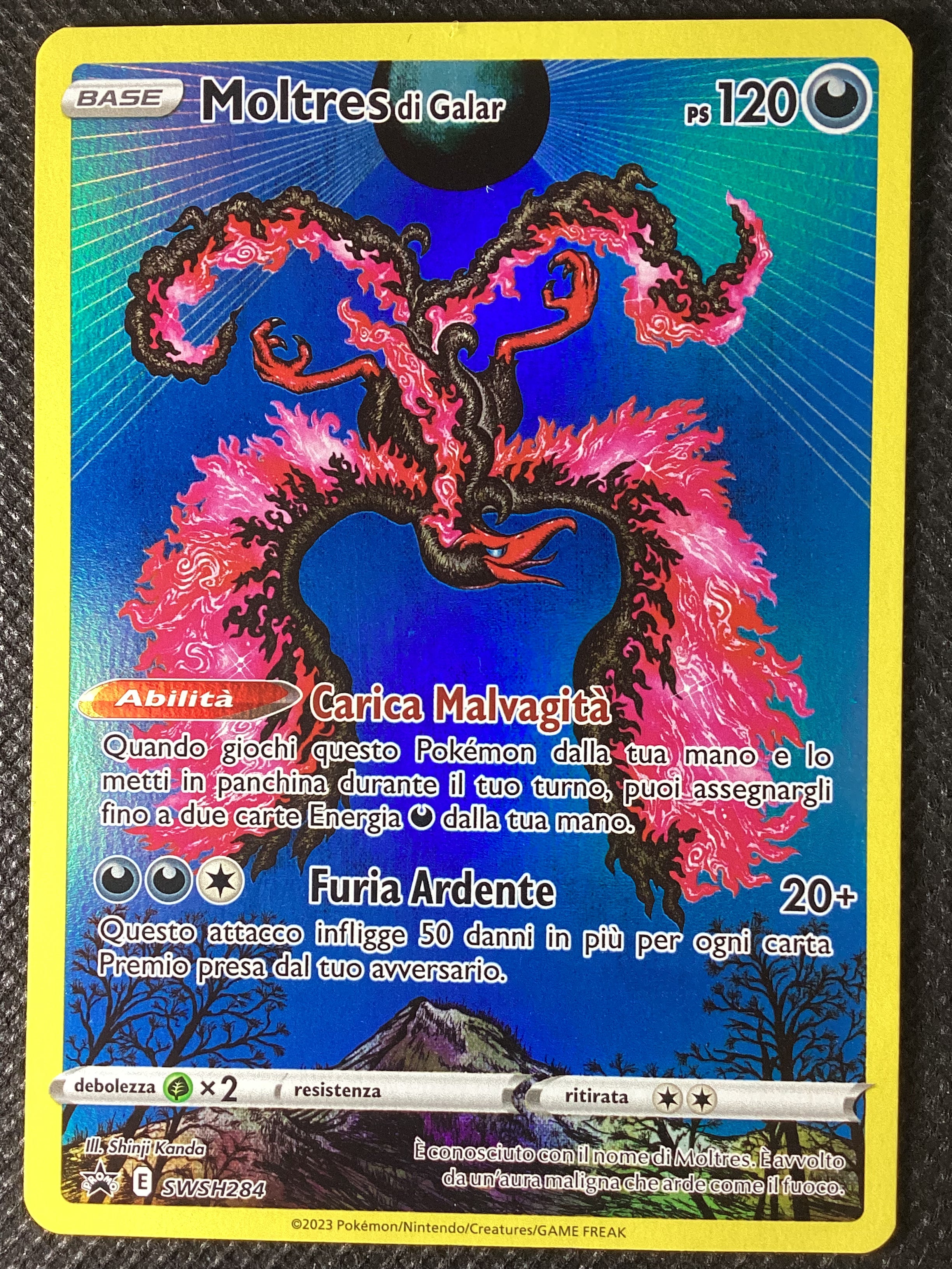 Promo SWSH284 Moltres Di Galar ITA NM
