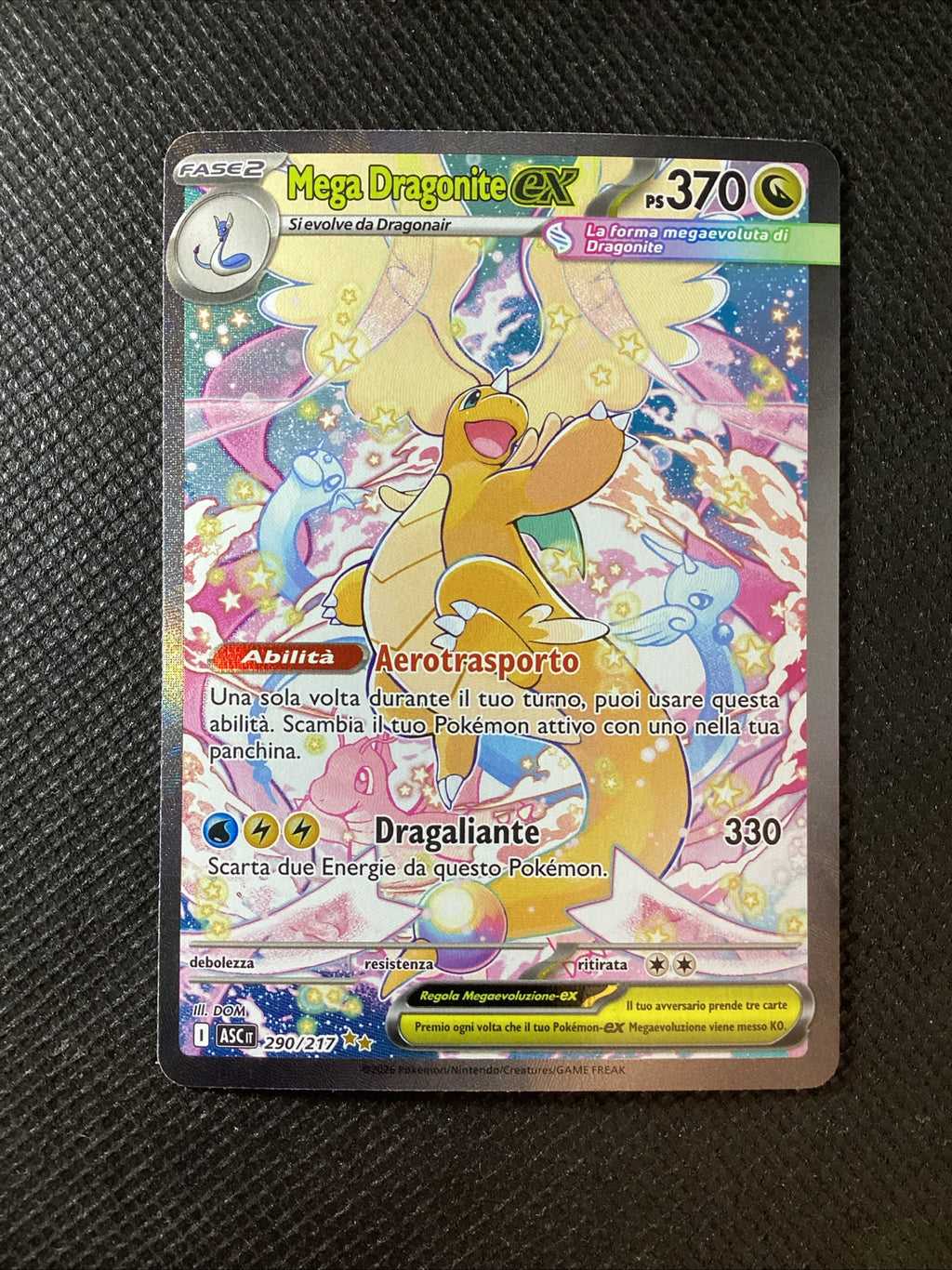 290-217 Mega Dragonite ex Alternative Art ASC Ascesa Eroica ITA NM