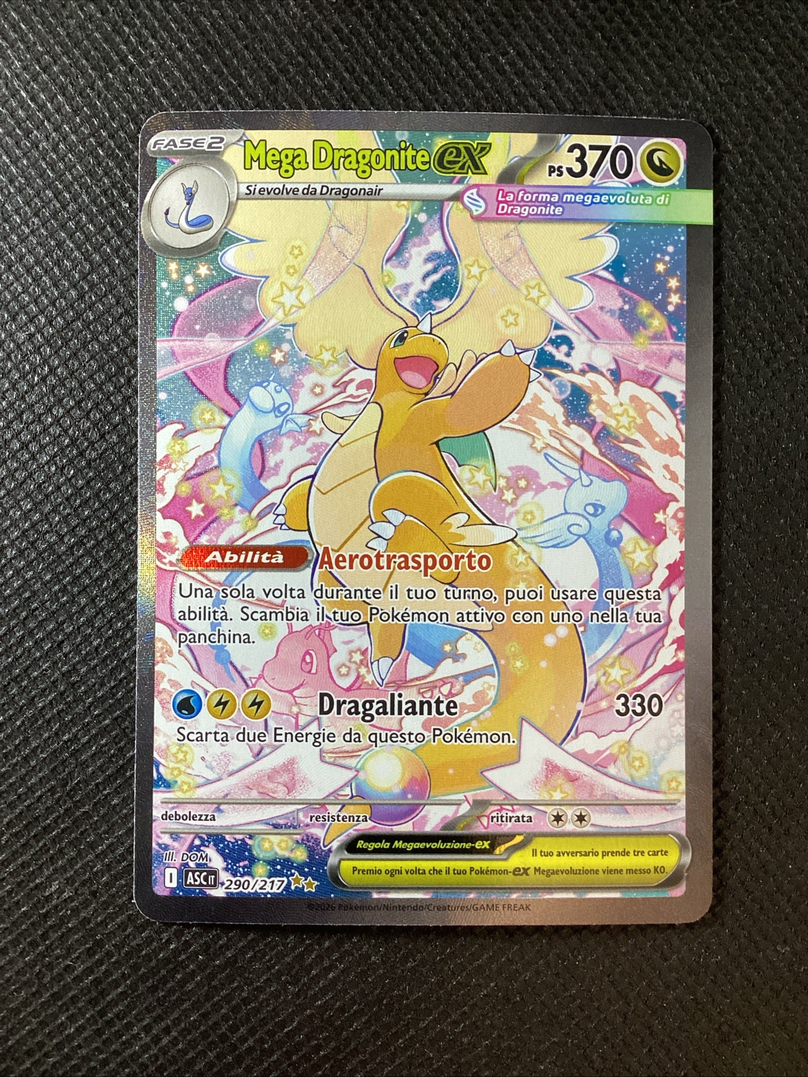 290-217 Mega Dragonite ex Alternative Art ASC Ascesa Eroica ITA NM