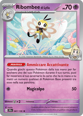 067/159 Ribombee di Lylia Rara JTG Avventure Insieme ITA NM