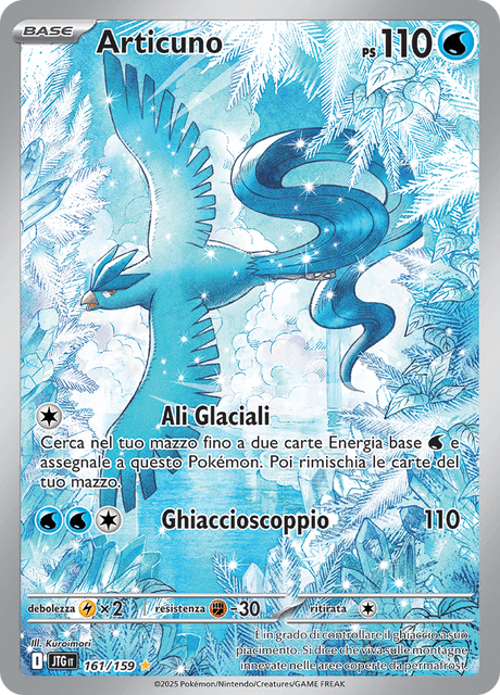 161-159 Articuno Illustrazione Rara JTG Avventure Insieme ITA NM