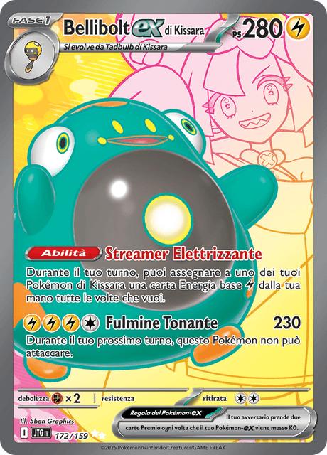 172-159 Bellibolt Di Kissara ex Full Art JTG Avventure Insieme ITA NM