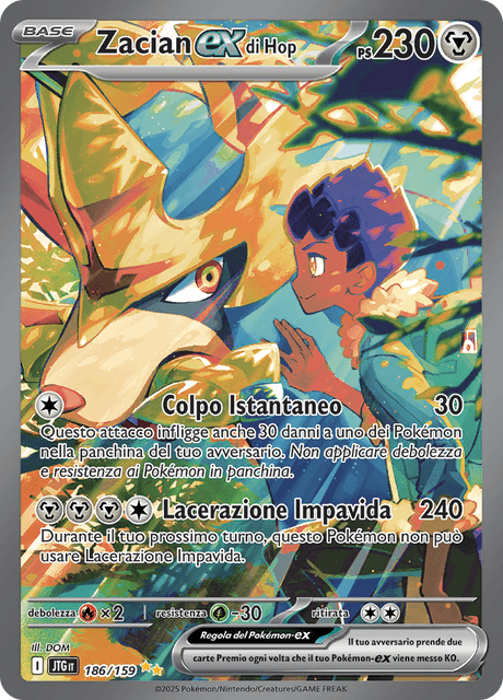 186-159 Zacian ex di Hop JTG Avventure Insieme ITA NM