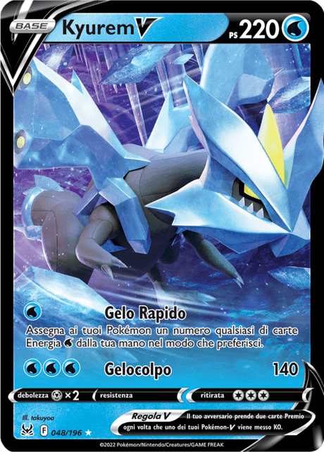 048-196 kyurem V LOR Origine Perduta ITA NM