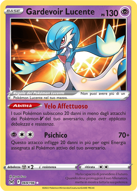 069-196 Gardevoir Lucente LOR Origine Perduta ITA NM