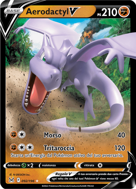092-196 Aerodactyl V LOR Origine Perduta ITA NM