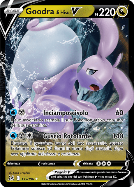 135-196 Goodra Di Hisui V LOR Origine Perduta ITA NM