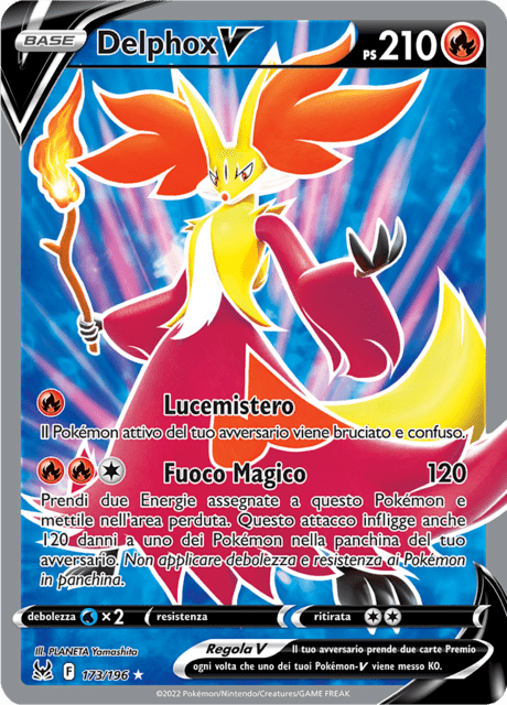 173-196 Delphox V Full Art LOR Origine Perduta ITA NM