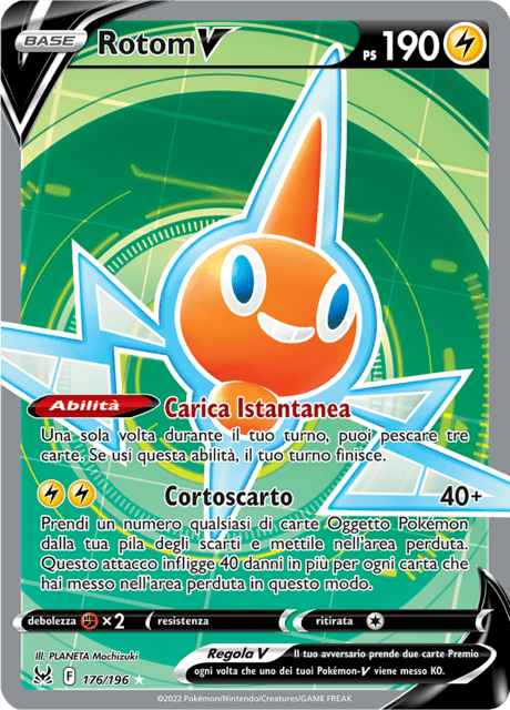 176-196 Rotom V Full Art LOR Origine Perduta ITA NM