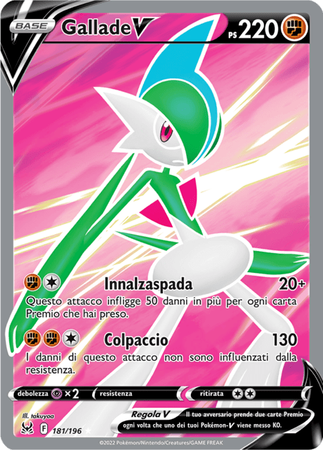 181-196 Gallade V Full Art Full Art LOR Origine Perduta ITA NM