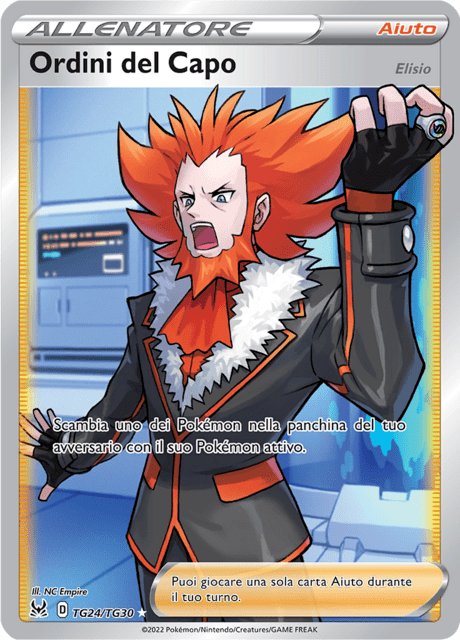 TG24-TG30 Ordini Del Capo Full Art Trainer Gallery LOR Origine Perduta ITA NM