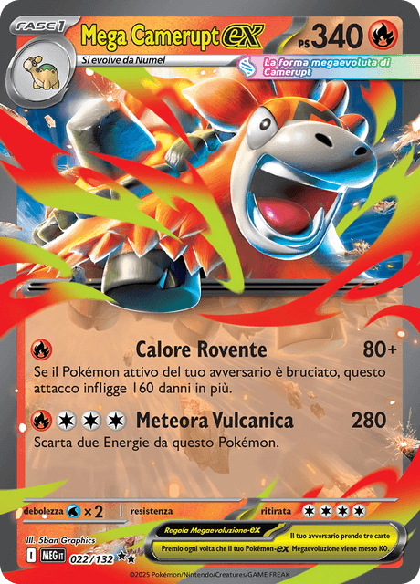 022-132 Mega Camerupt ex MEG MegaEvoluzione ITA NM