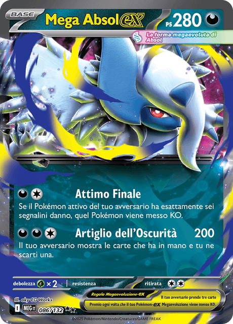 086-132 Mega Absol ex MEG MegaEvoluzione ITA NM