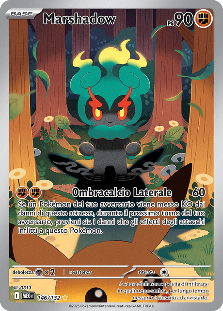 146-132 Marshadow Illustrazione Rara MEG MegaEvoluzione ITA NM