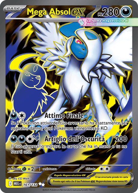 161-132 Mega Absol ex MEG MegaEvoluzione Full Art ITA NM