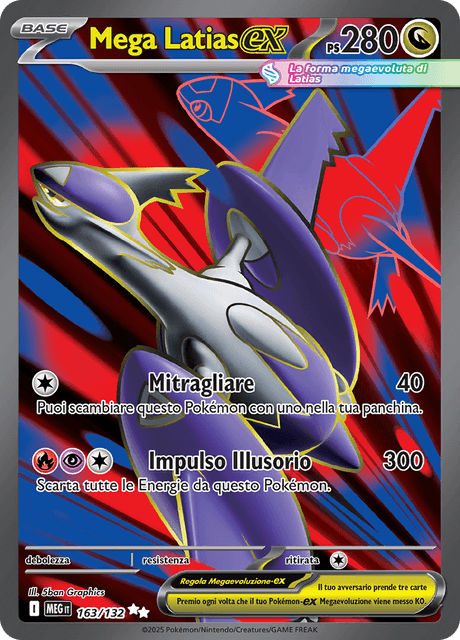 163-132 Mega Latias ex Full Art MEG MegaEvoluzione ITA NM