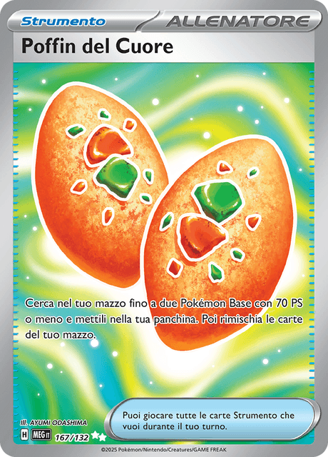 167-132 Poffin Del Cuore Full Art MEG MegaEvoluzione ITA NM