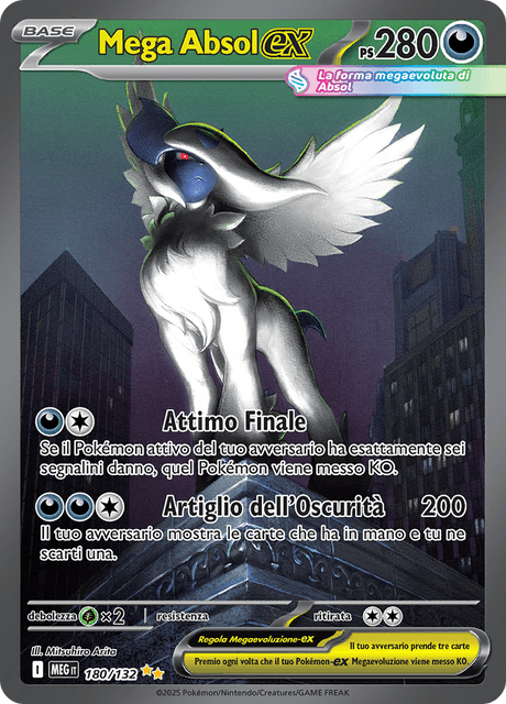 180-132 Mega Absol ex MEG MegaEvoluzione Alternative Art ITA NM
