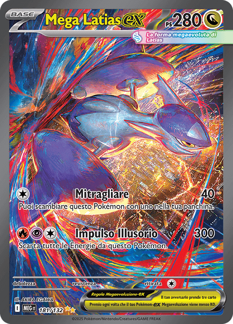 181-132 Mega Latias ex MEG MegaEvoluzione Full Art ITA NM