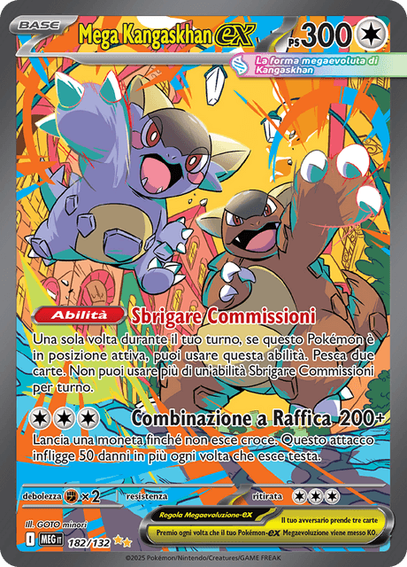 182-132 Mega Kangashkan ex MEG MegaEvoluzione Alternative Art ITA NM