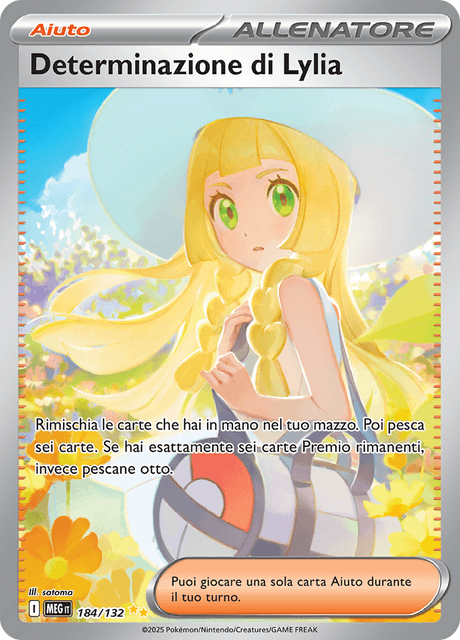 184-132 Determinazione di Lylia MEG MegaEvoluzione Alternative Art ITA NM
