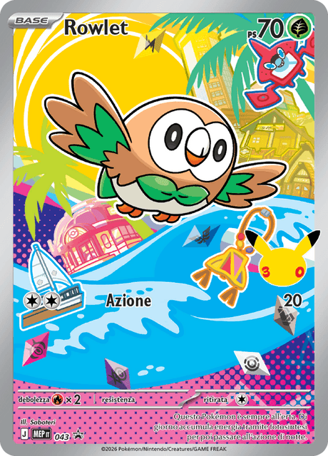 Promo MEP043 Rowlet - Primi Compagni ITA NM