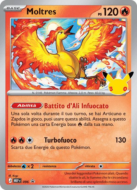 Promo MEP096 Moltres Holo ITA NM