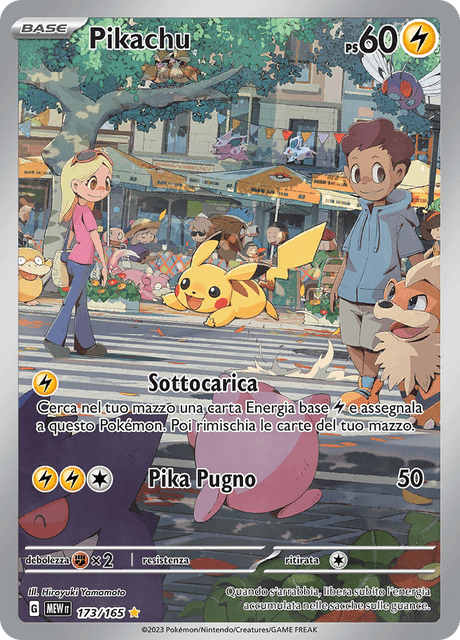 173-165 Pikachu Illustrazione Rara MEW 151 ITA NM