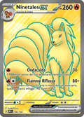 186-165 Ninetales ex Full Art MEW 151  ITA NM